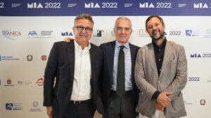 Paolo Del Brocco (CEO, Rai Cinema, Italy), Giampaolo Letta (CEO, Medusa, Italy), Massimiliano Orfei (CEO, Vision Distribution SpA, Italy)