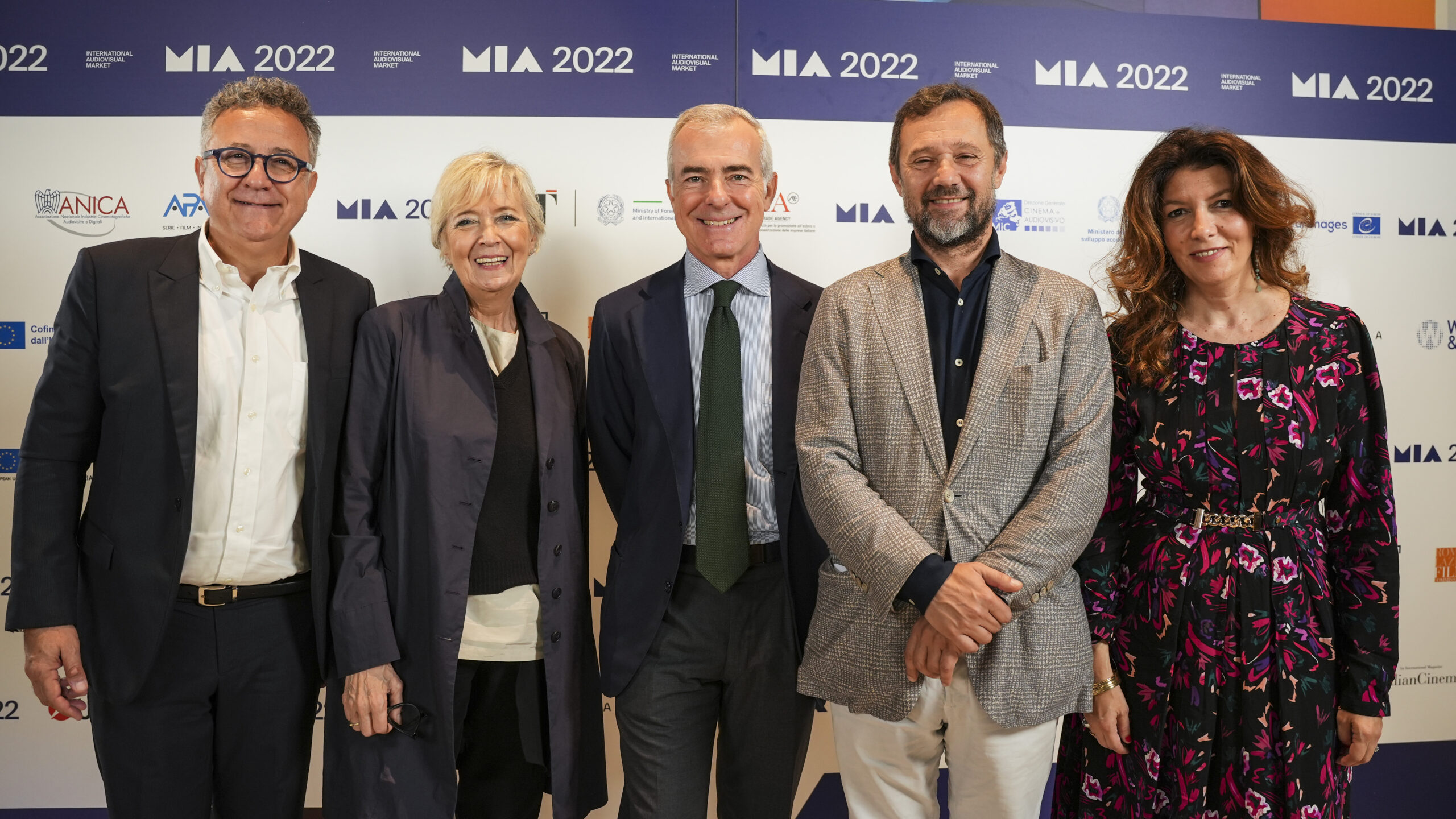 Paolo Del Brocco (CEO, Rai Cinema, Italy), Giampaolo Letta (CEO, Medusa, Italy), Massimiliano Orfei (CEO, Vision Distribution SpA, Italy), Piera Detassis (President & Artistic Director, Accademia del Cinema Italiano-Premi David di Donatello), Gaia Tridente (MIA Director)