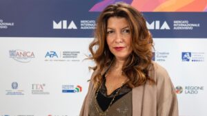 Gaia Tridente at press conference